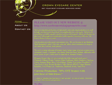 Tablet Screenshot of crowneyecarecenter.com